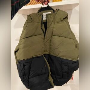 Zara coat olive and black